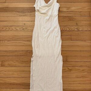 Brand New Hello Molly White Ribbed Midi Dress